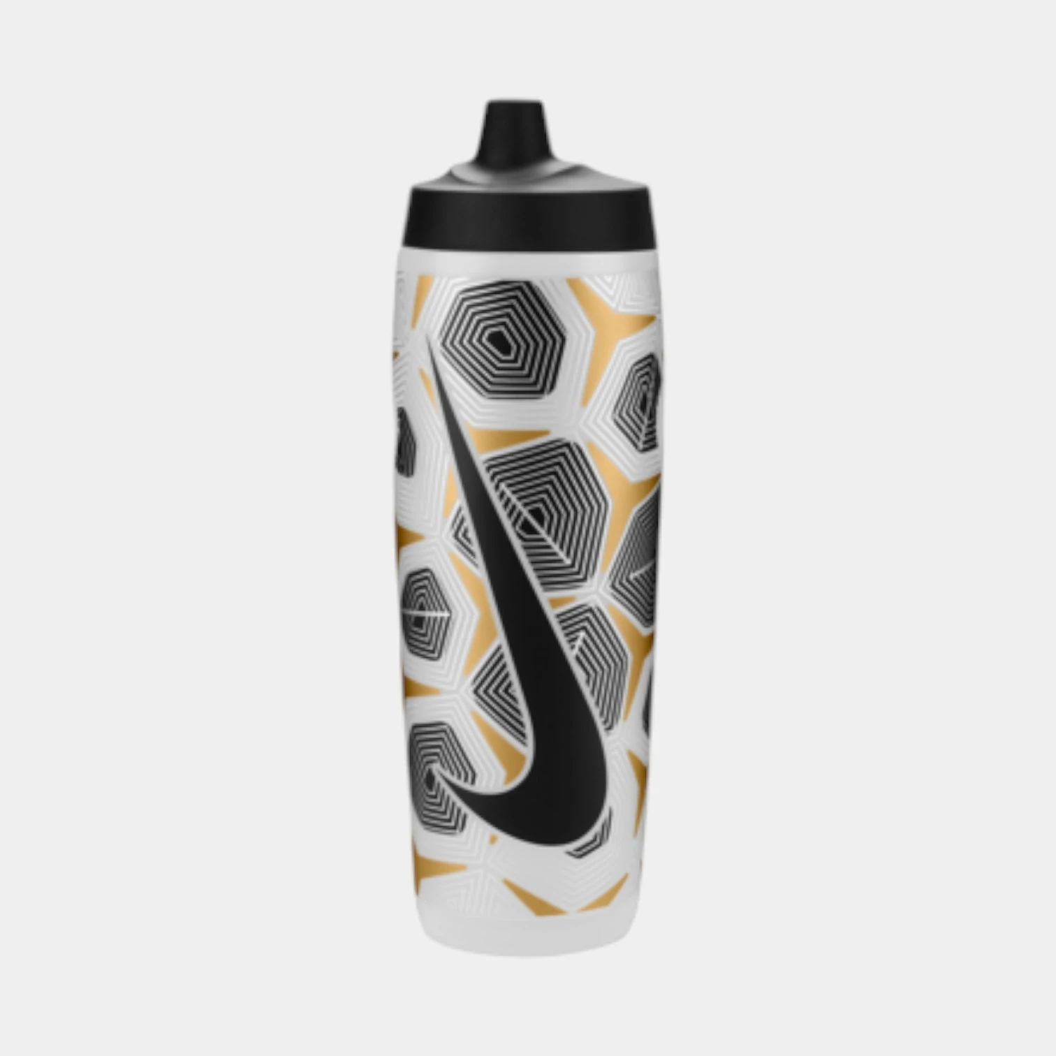бутылка nike refuel bottle 24 oz graphic clear/black/flt gold/flt silver/black 24oz