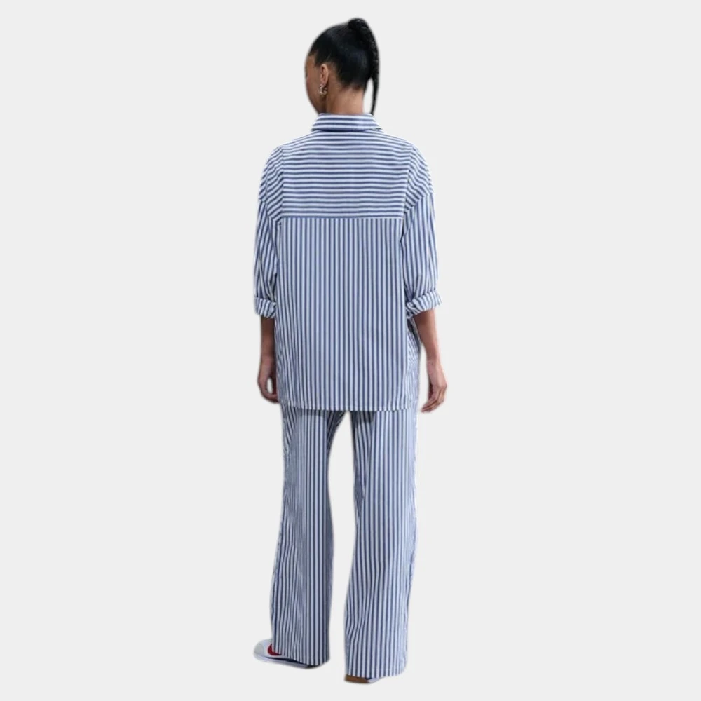 брюки w nsw stripe ppln pnt