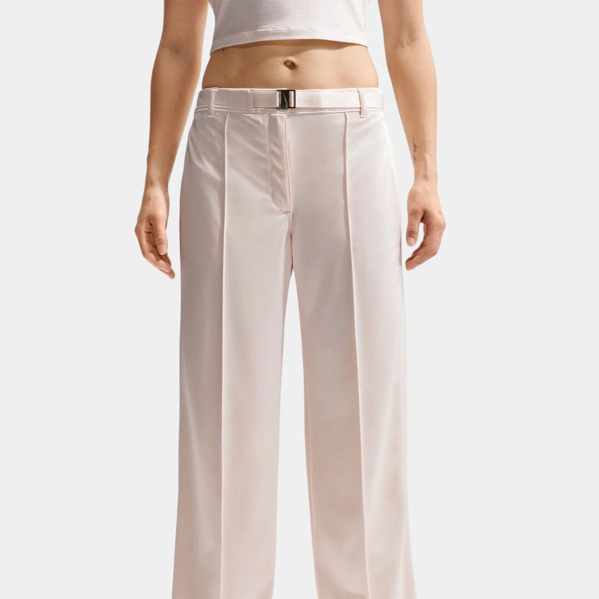 брюки w nsw belted pintuck pant mod